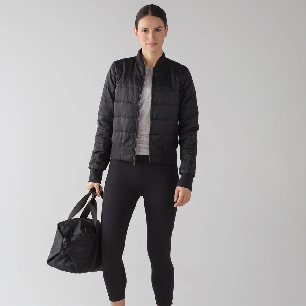 Lululemon Bomber Jacket Reversible Insulated Black Small
